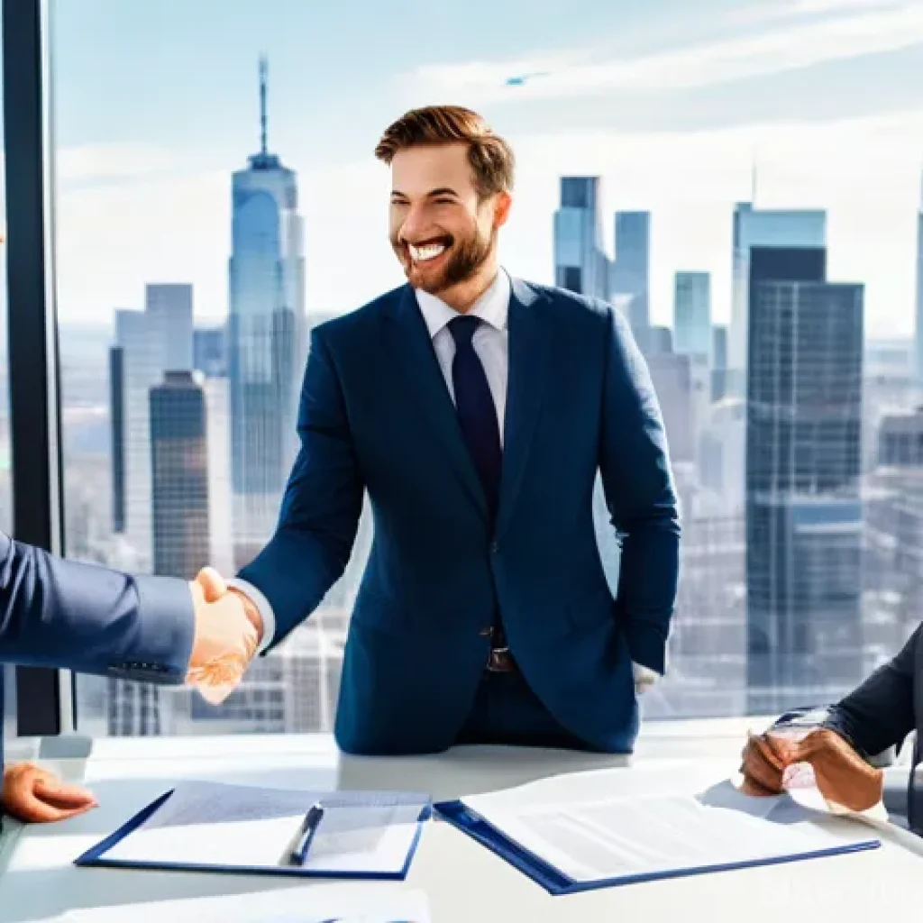 변호사 자격증 취득 후 진로 - **Prompt 1: Corporate Law Success**
    "A diverse team of corporate lawyers, professionally dressed...