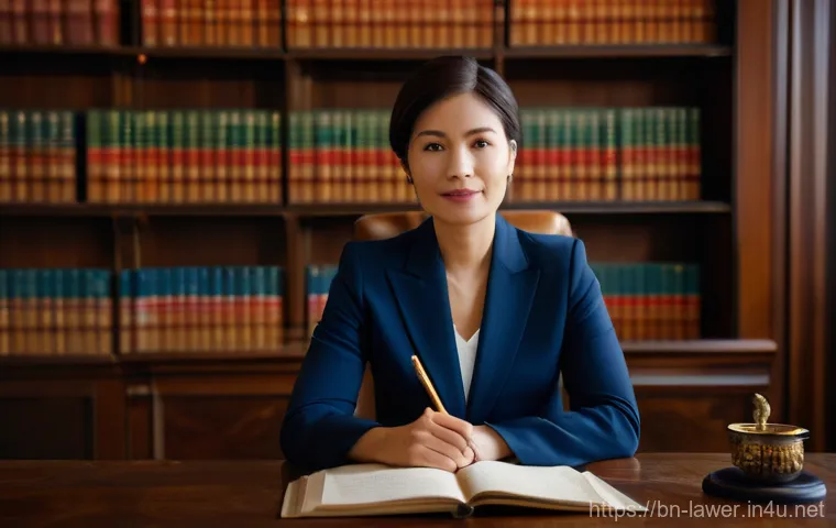 변호사 업무 일기 작성 요령 - **Prompt 1: Focused Attorney with Handwritten Diary**
    "A highly focused female attorney, mid-30s...