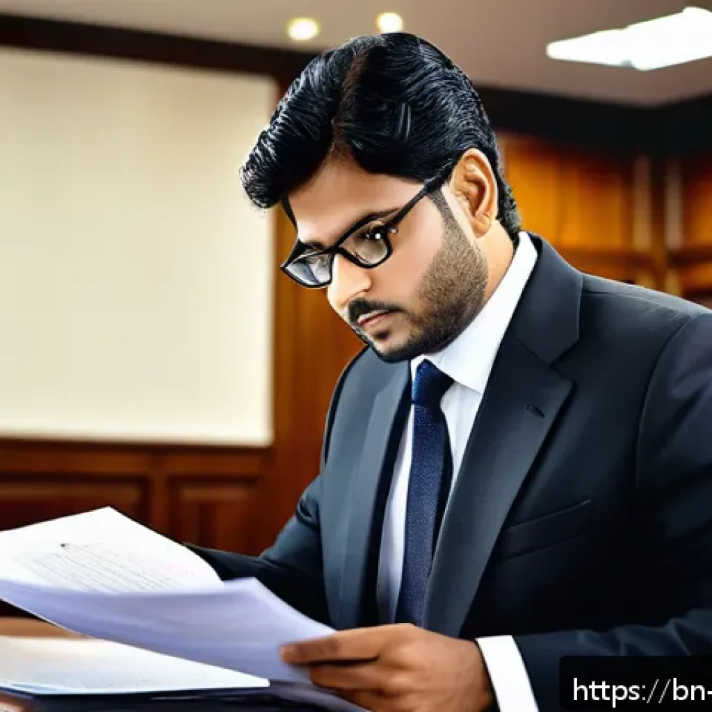 변호사 시험에서 자주 묻는 윤리 문제 - A professional Bengali lawyer in a modern courtroom setting, wearing a formal black suit and white s...